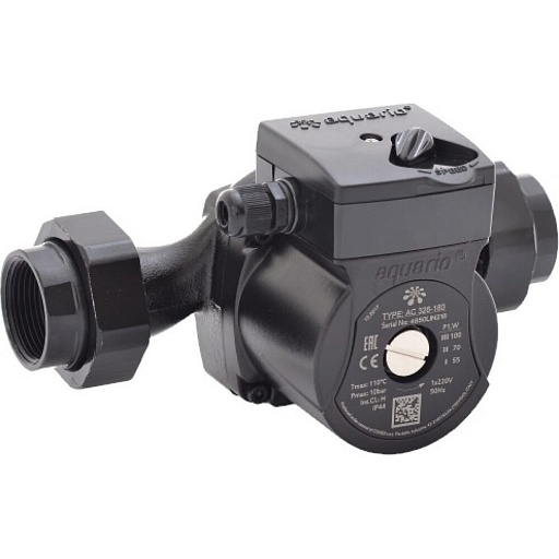 Циркуляционный насос для систем отопления Aquario AC 326-180 DN32 подъем 6 м 180 мм с гайками (5326) Циркуляционный насос для систем отопления Aquario AC 326-180 DN32 подъем 6 м 180 мм с гайками (5326)