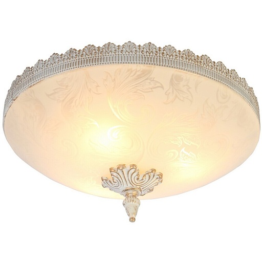 Светильник Arte Lamp Crown E27 180 Вт 12 кв.м бело-золотой IP20 (A4541PL-3WG)