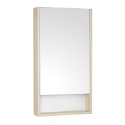 Зеркальный шкаф Aquaton Сканди 450 мм белый/дуб верона