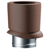 Docke PREMIUM/ Выход вентиляционный ИЗЛ-125/700/ Труба/ Светло-коричневый