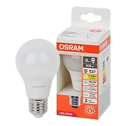 Лампа светодиодная Osram Е27 2700К 9 Вт 806 Лм 230 В груша A60 матовая