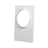 Площадка торцевая ВА ВЕНТ с решеткой с фланцем d100 мм пластиковая 170х240 мм