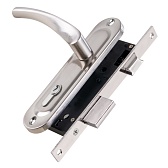 Замок врезной Punto LOCKSET16.CRONA.4070-1 SN для входной двери под цилиндр матовый никель 5 ключей Замок врезной Punto LOCKSET16.CRONA.4070-1 SN для входной двери под цилиндр матовый никель 5 ключей
