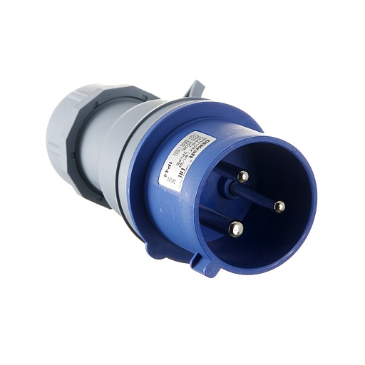 Вилка силовая прямая переносная Dekraft ВП-103 с заземлением 2P+PE 1 фаза 32 А 220 В IP44 синяя (26101DEK) Вилка силовая прямая переносная Dekraft ВП-103 с заземлением 2P+PE 1 фаза 32 А 220 В IP44 синяя (26101DEK)