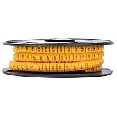 Маркеры кабельные (клипсы) EKF PROxima 3-4,2 мм цифра 2 желтые (1000 шт.) (plc-KM-2.5-2)