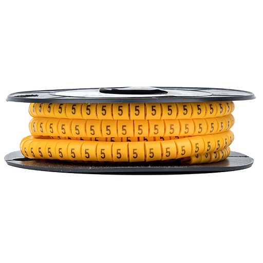 Маркеры кабельные (клипсы) EKF PROxima 3-4,2 мм цифра 2 желтые (1000 шт.) (plc-KM-2.5-2)