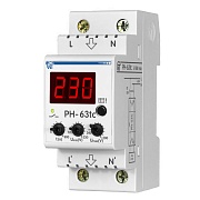 Реле напряжения Новатек-Электро РН-63tc 230 В 63 А тип AC (319153)