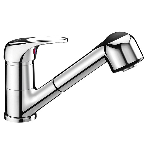 Смеситель для кухни WasserKraft хром с вытяжной лейкой однорычажный (6365)
