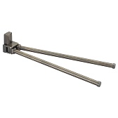 Полотенцедержатель WasserKraft Exter K-5200 430 мм двойной поворотный на шуруп металл светлая бронза (K-5231)
