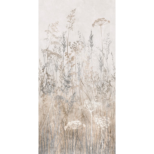 Керамогранит Alma Ceramica Flora коричневый декор 1200х600х8,5 мм (2 шт.= 1,44 кв.м)