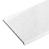 Подоконник ПВХ Moeller LD-S 30 300х2000х22 мм покрытие Elesgo мрамор каррара глянцевый Подоконник ПВХ Moeller LD-S 30 300х2000х22 мм покрытие Elesgo мрамор каррара глянцевый