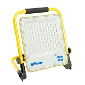 Прожектор светодиодный Feron LL-592 6400K 100 Вт IP65 с зарядным устройством желтый/черный