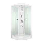 Душевая кабина Domani-Spa Delight Slim 90х90х218 см стекло матовое 4 мм с низким поддоном полукруг Душевая кабина Domani-Spa Delight Slim 90х90х218 см стекло матовое 4 мм с низким поддоном полукруг