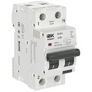 Автомат дифференциальный IEK Armat B10N 25А 1+N тип A 30 мА 10 кА (AR-B10N-1N-C025A030)