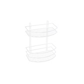 Полка для ванной Fixsen Муар двухъярусная 250х150х300 мм металл белая (720W-2) Полка для ванной Fixsen Муар двухъярусная 250х150х300 мм металл белая (720W-2)