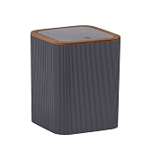 Ведро для мусора Fixsen Fog Gray с крышкой 5 л пластик серое Ведро для мусора Fixsen Fog Gray с крышкой 5 л пластик серое