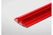 Соединительный разъемный профиль для поликарбоната 6-10 мм красный