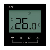 Терморегулятор электронный для теплого пола КМ TRE-01B черный Терморегулятор электронный для теплого пола КМ TRE-01B черный