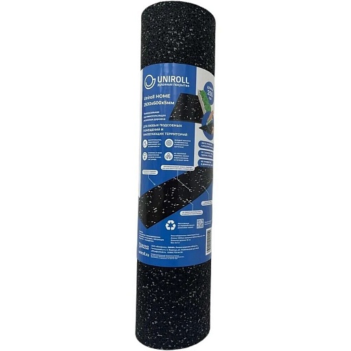 Коврик-дорожка грязезащитный Uniroll Home 60х250 см противоскользящий черный