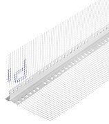 Профиль-капельник пластиковый с сеткой 100х100 мм 2,5 м Профиль-капельник пластиковый с сеткой 100х100 мм 2,5 м