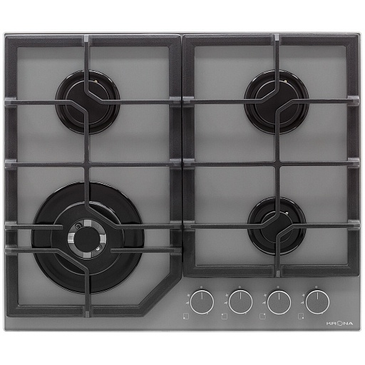 Варочная панель газовая Krona Mysterium GH 60 GR 4 конфорки серая