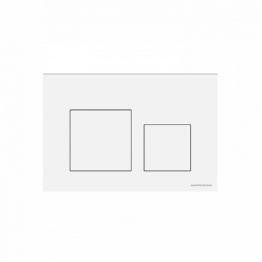Клавиша смыва для инсталляций Ceramicanova Balance Square белая глянцевая (CN12-002W)