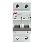 Автоматический выключатель модульный EKF Averes AV-6 2Р 63А тип C 6 кА 230 В (mcb6-2-63C-av) Автоматический выключатель модульный EKF Averes AV-6 2Р 63А тип C 6 кА 230 В (mcb6-2-63C-av)