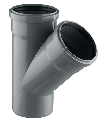 Тройник Ostendorf HTEA d110 мм 45° пластиковый для внутренней канализации (115200) Тройник Ostendorf HTEA d110 мм 45° пластиковый для внутренней канализации (115200)