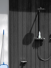 Террасная доска Decking Urban ДПК графит (жжёный кедр) - фотография 4