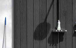 Террасная доска Decking Urban ДПК графит (Жженый Кедр) - фотография 4