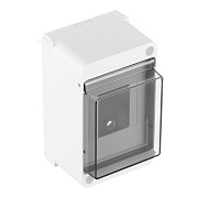 Щит распределительный навесной Systeme Electric City9 пластиковый IP40 140х85х87 мм 4 модуля прозрачная дверь