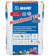 Клей для плитки/ керамогранита/ камня Mapei Kerabond T-R высокопрочный серый класс С1 Т 25 кг