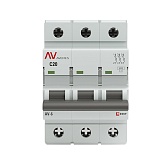 Автоматический выключатель модульный EKF Averes AV-6 3Р 20А тип C 6 кА 400 В (mcb6-3-20C-av) Автоматический выключатель модульный EKF Averes AV-6 3Р 20А тип C 6 кА 400 В (mcb6-3-20C-av)