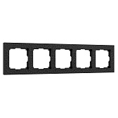 Рамка Werkel Hammer пятиместная черная (a052531)