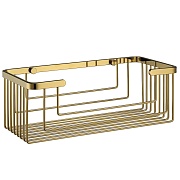 Полка для ванной WasserKraft Elbe K-7200 275х10х133 мм металл золото (K-711PG) Полка для ванной WasserKraft Elbe K-7200 275х10х133 мм металл золото (K-711PG)