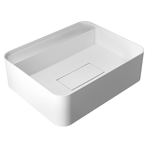 Раковина Abber Stein 50 см подвесная белая матовая (AS2626)