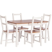 Обеденная группа антик белый стол и 4 стула Sonata Dining Set (21794) Обеденная группа антик белый стол и 4 стула Sonata Dining Set (21794)