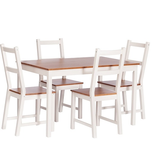 Обеденная группа антик белый стол и 4 стула Sonata Dining Set (21794) Обеденная группа антик белый стол и 4 стула Sonata Dining Set (21794)