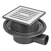 Трап душевой горизонтальный Bettoserb Superior Quadro с комбинированным затвором 150х150 мм d50 мм решетка из нержавеющей стали (14702509) Трап душевой горизонтальный Bettoserb Superior Quadro с комбинированным затвором 150х150 мм d50 мм решетка из нержавеющей стали (14702509)