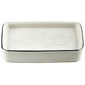 Мыльница для ванной WasserKraft K-5700 настольная фарфор белая (K-5729)