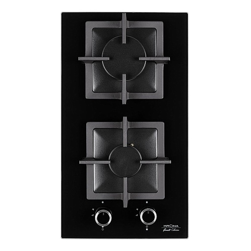 Варочная панель газовая Krona Calore 30 2 конфорки черная Варочная панель газовая Krona Calore 30 2 конфорки черная