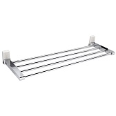 Полка для ванной WasserKraft Leine K-5000 White 200х635х70 мм металл/пластик хром/белая (K-5011W)