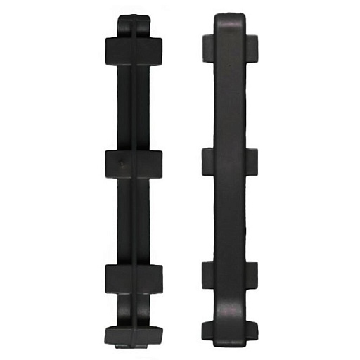 Соединитель 60 мм черный для алюминиевого плинтуса (2 шт.)