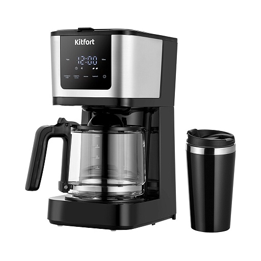 Кофеварка капельная Kitfort КТ-7217 черная Кофеварка капельная Kitfort КТ-7217 черная
