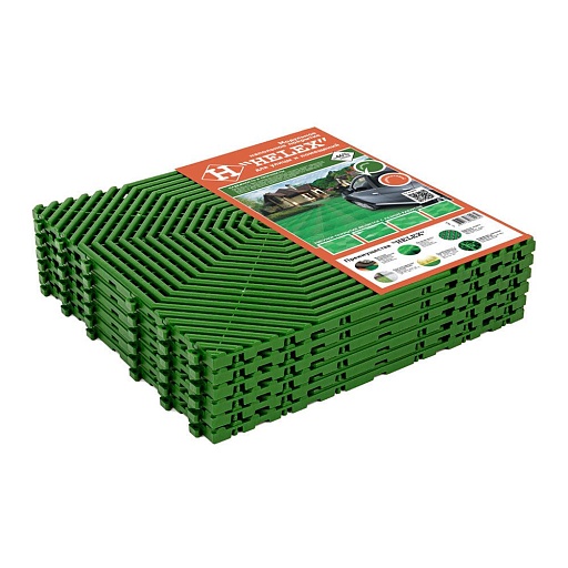 Садовая плитка Helex Helex 40х40 см зеленая (6 шт.) Садовая плитка Helex Helex 40х40 см зеленая (6 шт.)