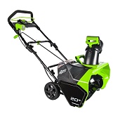 Снегоуборщик аккумуляторный Greenworks GD40SB 500 мм 40 В 1 АКБ и ЗУ (GD40SB)