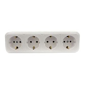 Розетка SVET четверная EV0311-0028 открытая установка белый с заземлением Розетка SVET четверная EV0311-0028 открытая установка белый с заземлением