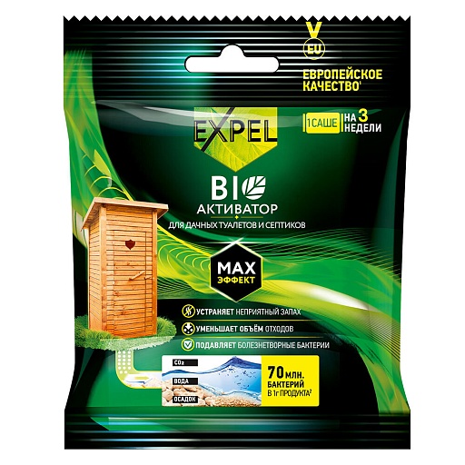 Биоактиватор для септика и дачного туалета Expel Дача 40 г в саше