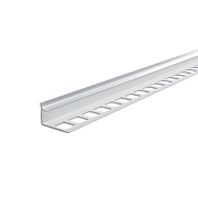 Профиль ПВХ для кафельной плитки внутренний 8 мм 2,7 м светло-серый глянец