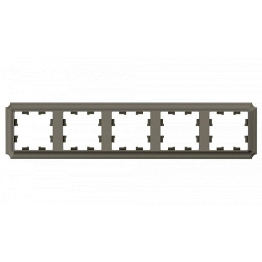 Рамка Systeme Electric AtlasDesign Antique пятиместная шампань (ATN100505)
